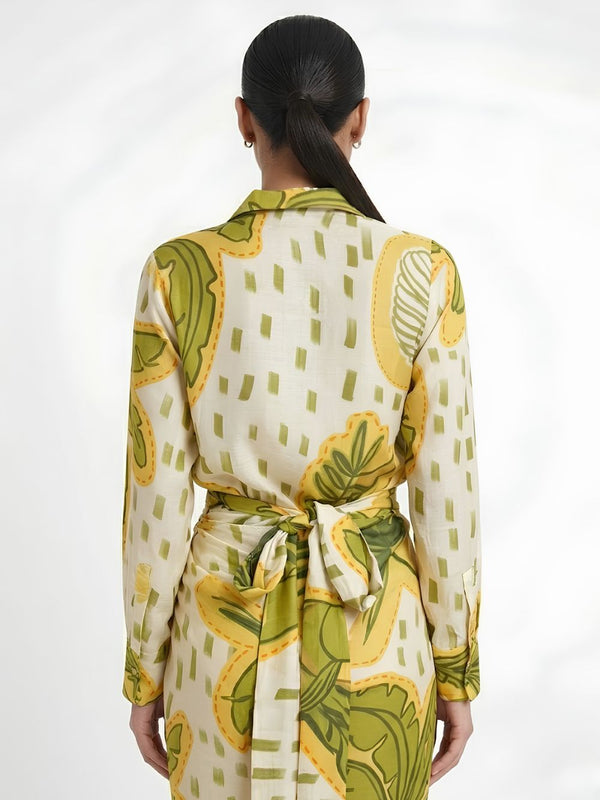 Coco Printed Wraped Skirt Set (Set of 2)