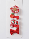 Strawberry Picnic Hair Clips (Set of 5)