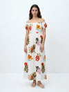 Serene Printed Off - Shoulder Dress