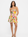 Spring Printed Mini Dress