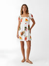 Serene Printed Off - Shoulder Mini Dress