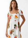 Serene Printed Off - Shoulder Mini Dress