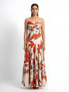 Tuscan Printed Strappy Maxi Dress