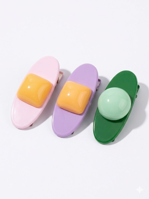 Pebble | Hair Clips(Set of 3)