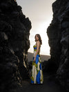 Cobalt Printed Maxi Dress