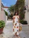 Serene Printed Off - Shoulder Dress