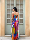 Rainbow Printed Maxi Dress