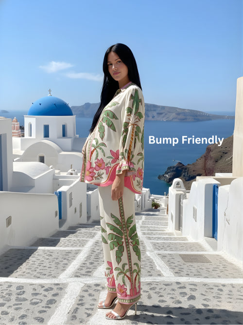 Palm Printed Co-ord Set (Set of 2)