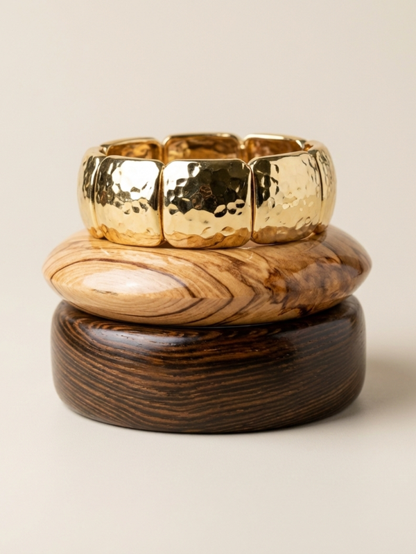 The Oak Bangle Stack (Set of 3)