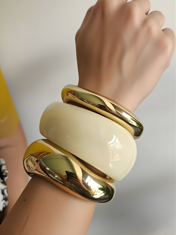The Ivory Bangle Stack (Set of 3)