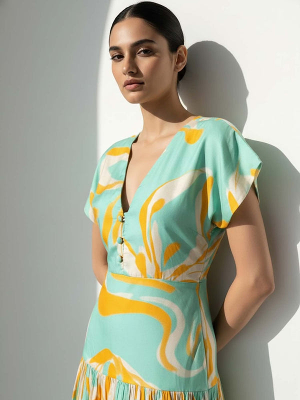 Junia Printed Maxi Dress