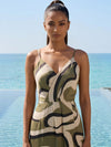 Echo Printed V-Neck Dress