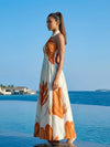 Love Printed Halter Neck Dress