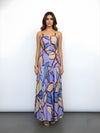 Floret Printed Strappy Maxi Dress