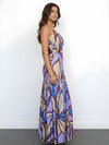 Floret Printed Strappy Maxi Dress