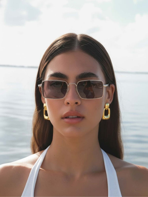 Gold Dangler Earrings