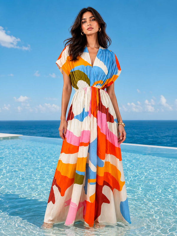 The Play Printed V-neck Dress