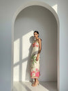 Palm Printed Strappy Dress