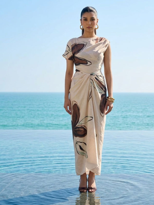 Fawn Printed Wrap Dress