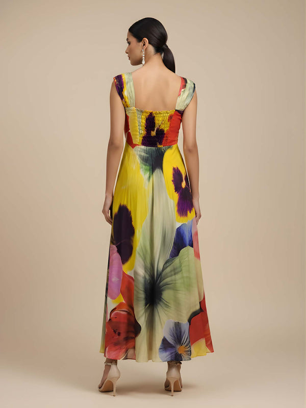 Aurelia Pleated Maxi Dress