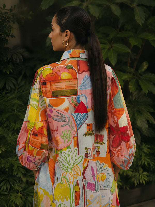 Roma Printed Kurta Set (Set of 2)
