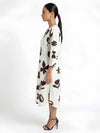 Shadow Printed Midi Dress
