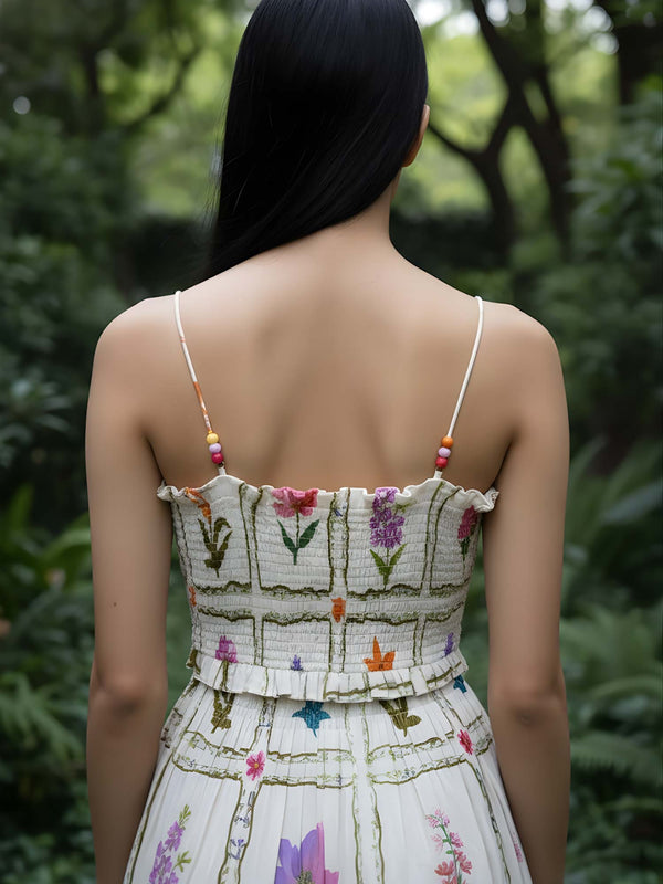 Flower Printed Midi Dress