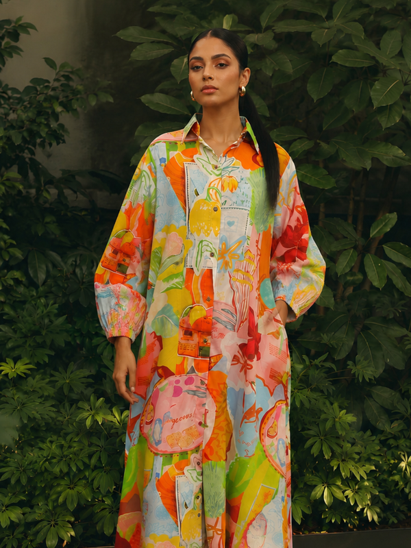 Roma Printed Kurta Set (Set of 2)