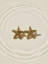 Embossed Starfish Studs