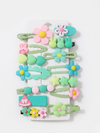 Mint & Matcha Hair Clips (Set of 14)