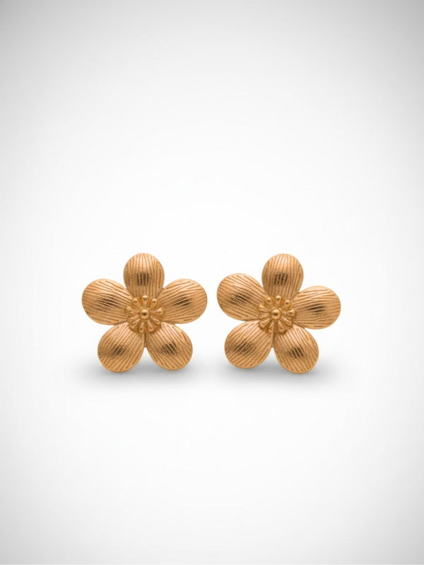 Round Petal Flower Studs