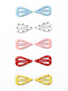 Polka Charm | Heart Shape Hair Clips (Pack of 10)