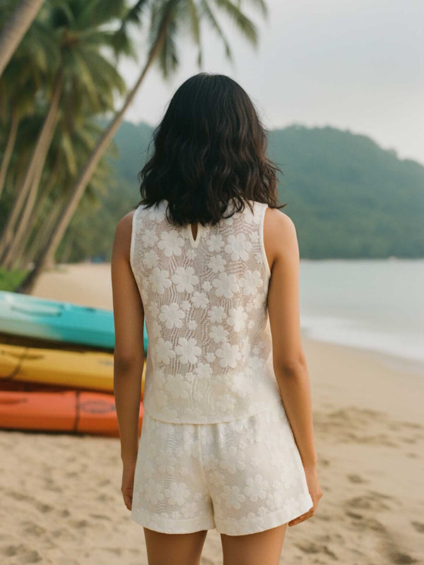 Floral Crochet Co-ord Set (Set of 2)