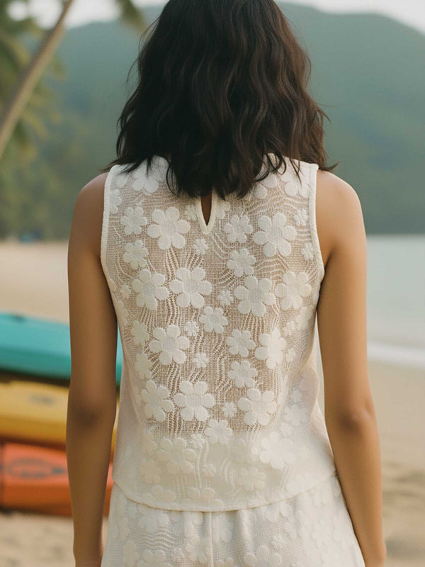 Floral Crochet Co-ord Set (Set of 2)