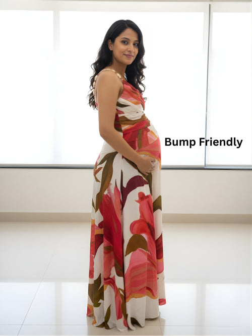 Rosa Pleated Maxi Dress