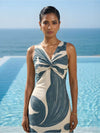 Nivora Printed Sleeveless Dress