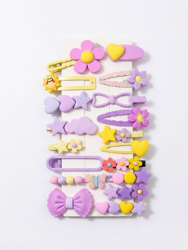 Y2K Pastel Hair Clip (Set of 14)