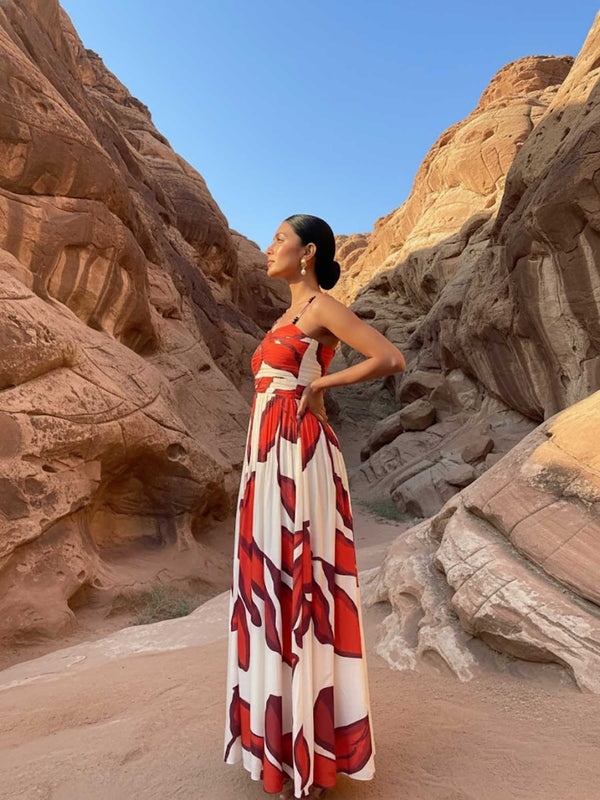 Scarlet Printed Strappy Dress