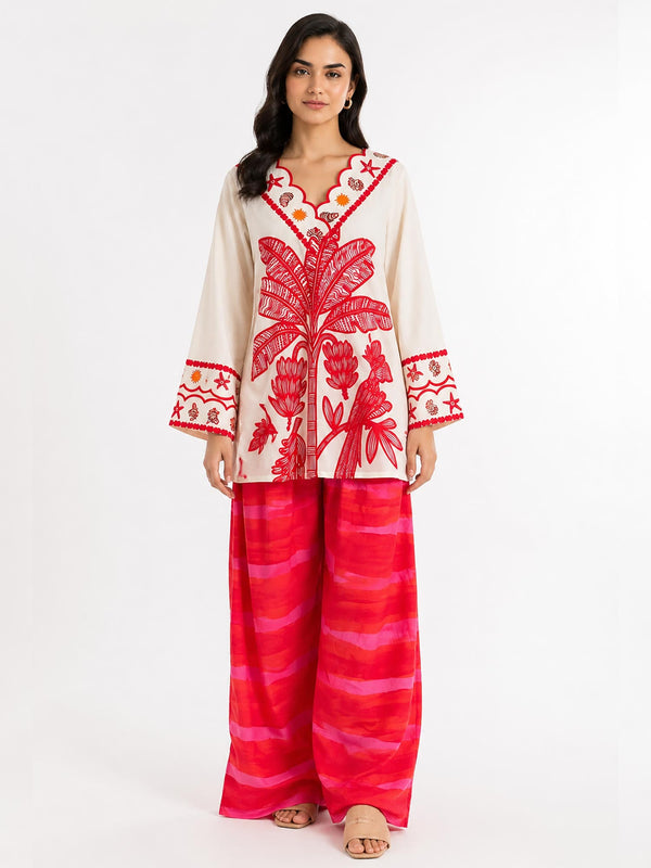 Parakeet Printed Kurta Set