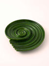 Emerald Spiral Serving Plate