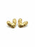 Gold Textured Heart Studs