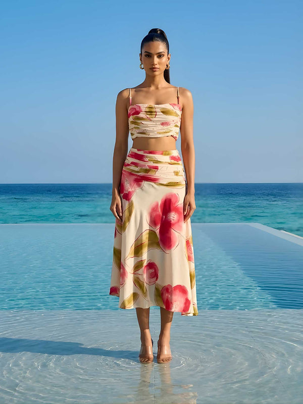 Rose Printed Co-ord Set (Set of 2)
