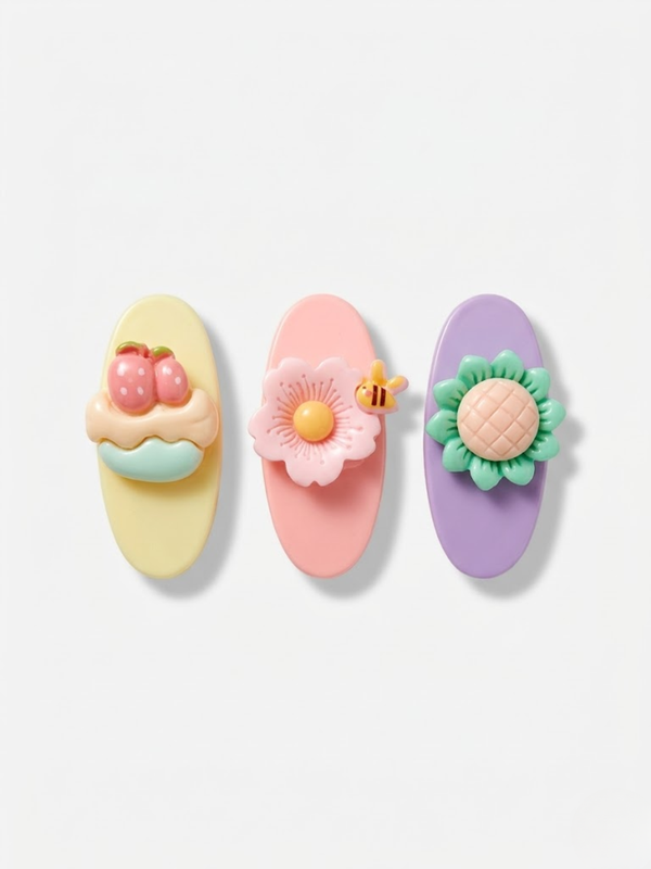 Flower| Hair Clips(Set of 3)