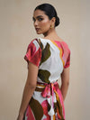 Rosa Printed Wrap Skirt Dress
