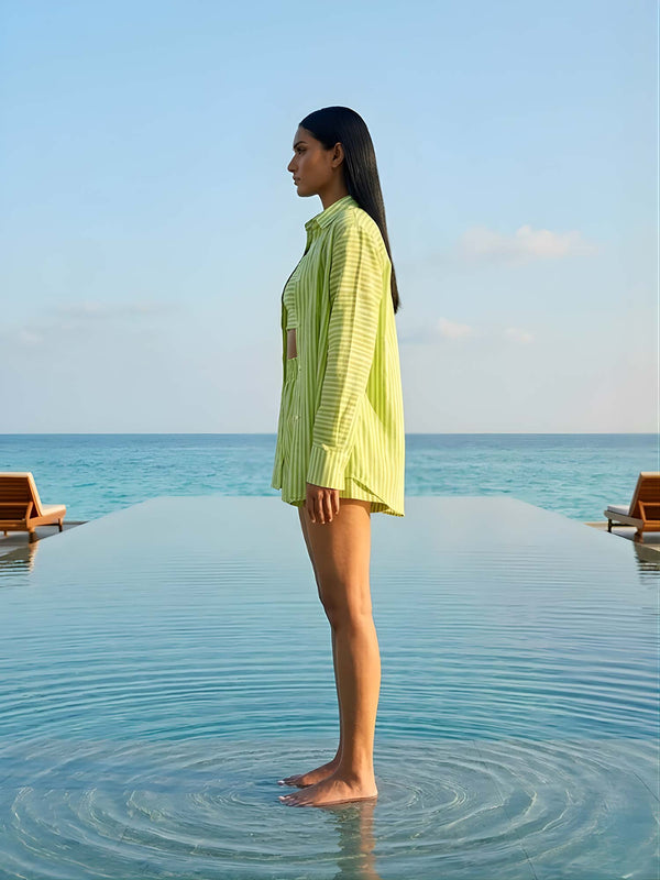 Linear Printed Co-ord Set (Set of 3)