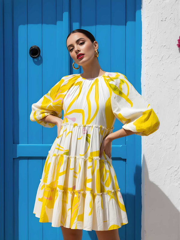 Summer Printed Mini Dress