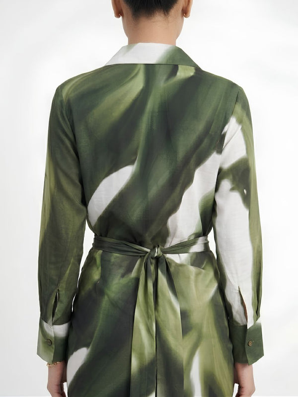 Jade Printed Wraped Skirt Set (Set of 2)