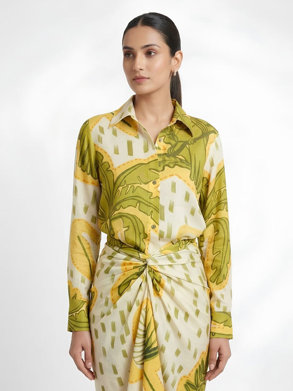 Coco Printed Wraped Skirt Set (Set of 2)