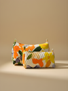 Savannah printed cotton quilted pouch