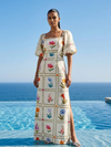 Flower Printed Maxi Dress